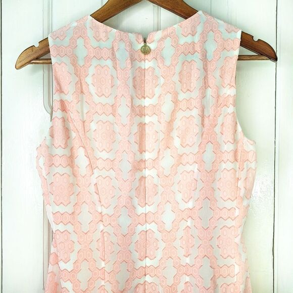 Tommy Hilfiger Geometric Sleeveless Smock Midi Dress Sz 4 - Picture 11 of 15